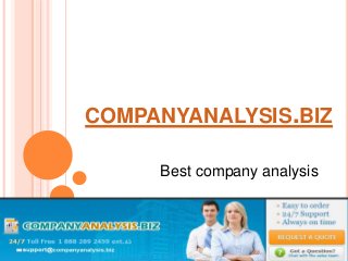 COMPANYANALYSIS.BIZ
Best company analysis
 