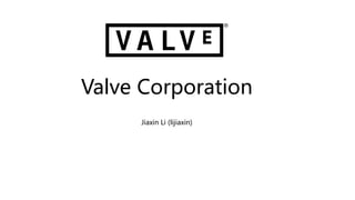 Valve Corporation
Jiaxin Li (lijiaxin)
 