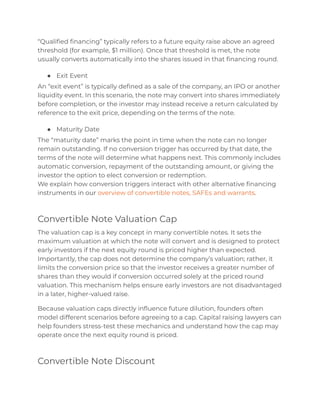 Convertible Notes: A Term-by-Term Guide for Founders and Growing ...
