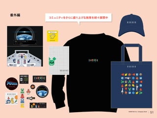 番外編
コミュニティをさらに盛り上げる施策を続々展開中
51
VARIETAS Inc. Company Deck
 