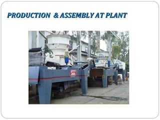 PRODUCTION & ASSEMBLY AT PLANT
 