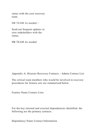 COMPANY Disaster Recovery Plan (DRP) for [PRODU.docx