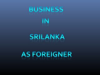 Company formation in Sri Lanka