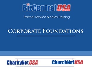 Partner Service & Sales Training Corporate Foundations 