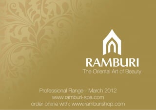 Ramburi Spa Introduction