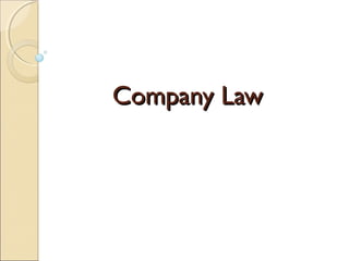 Company LawCompany Law
 
