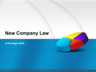 New Company Law
A Paradigm Shift

 