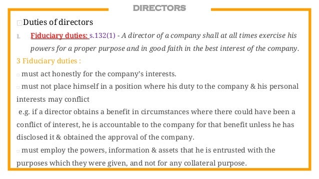 company law directors duties essay Company law: exam ‘the reform of directors’ duties which has culminated in the new section 172 of the companies act 2006 essay on company law. company law directors duties essay Company law: exam ‘the reform of directors’ duties which has culminated in the new section 172 of the companies act 2006 essay on company law.