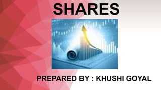 SHARES
PREPARED BY : KHUSHI GOYAL
 