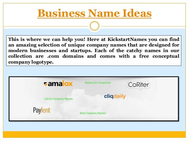 Writing services company name