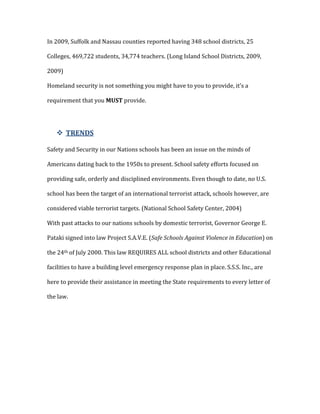 Improve school-community relations on school safety and crisis issues