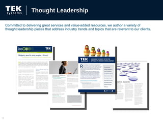 Committed to delivering great services and value-added resources, we author a variety of thought leadership pieces that address industry trends and topics that are relevant to our clients. Thought Leadership 