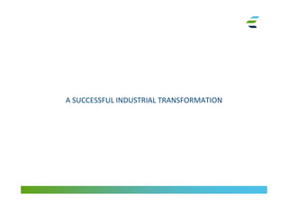 A SUCCESSFUL INDUSTRIAL TRANSFORMATION
 