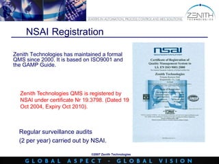 Scope of Supply and ServicesManaged ServicesComm. SupportTrainingSystem IntegrationConsultingZenith