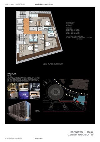 james law cybertecture   company portfolio




                                             |
                                             Copyright c 2011 James Law Cybertecture International Holdings Ltd. All Rights Reserved.



residential projects     arcadia
 
