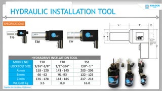 Company PPT With HE-Avlock India LOCKBOLT | PDF