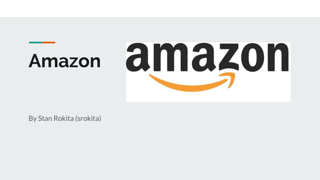 Amazon Company Presentation Pdf