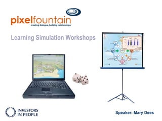 Learning Simulation Workshops Speaker: Mary Dees  
