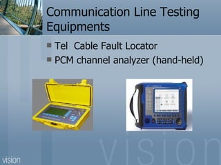 Communication Line Testing Equipments Tel  Cable Fault Locator PCM channel analyzer (hand-held) 