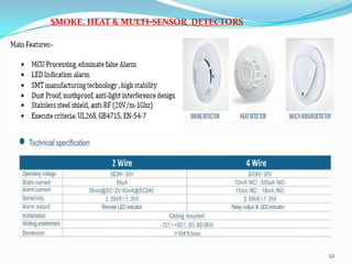 52
SMOKE, HEAT & MULTI-SENSOR DETECTORS
 