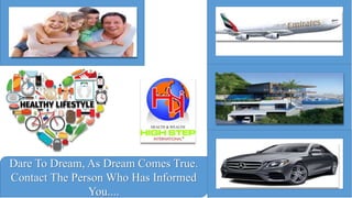 Dare To Dream, As Dream Comes True.
Contact The Person Who Has Informed
You....
 