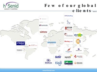 Few of our global clients… 