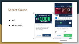 Secret Sauce
● Ads
● Promotions
 