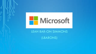LEAH BAR-ON SIMMONS
(LBARONS)
 