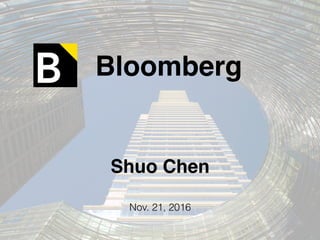 Shuo Chen
Nov. 21, 2016
Bloomberg
 