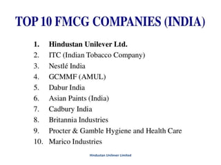 Hindustan Unilever Limited
 