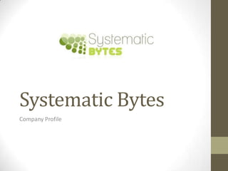 Systematic Bytes
Company Profile
 