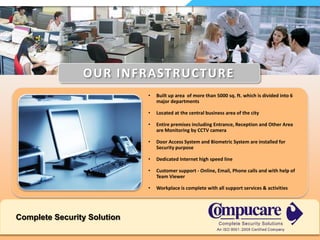 OUR QUALITY POLICYWe at COMPUCARE are committed for….  Superior product quality & excellent customer  service.