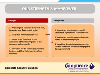 Compucare purely focusing on qualitative services