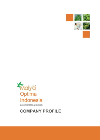 Optima
Indonesia
Essential Oils & Biotech

COMPANY PROFILE

 