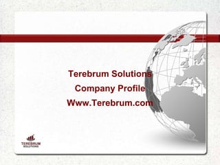 Terebrum Solutions
Company Profile
Www.Terebrum.com
 