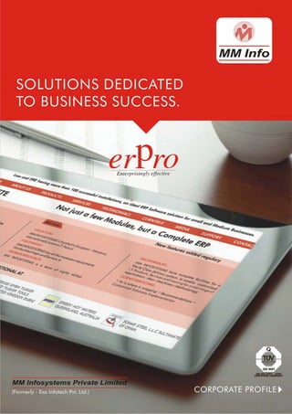 ERP Software Company Portfolio- MM Infosystems