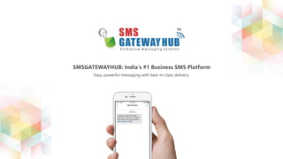 SMSGATEWAYHUB: India's #1 Business SMS Platform
 