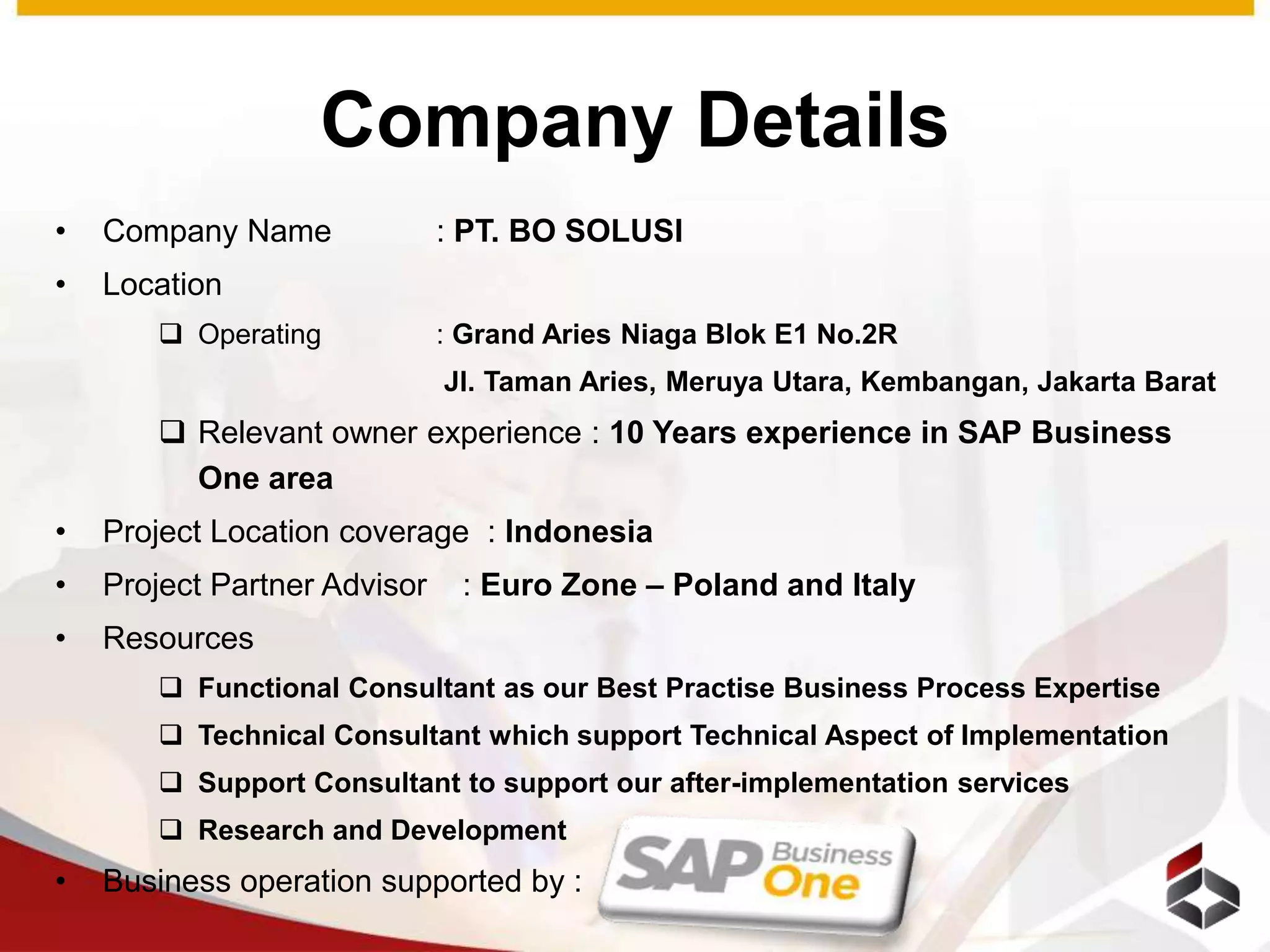 Company Profile Beone Solution | PPT