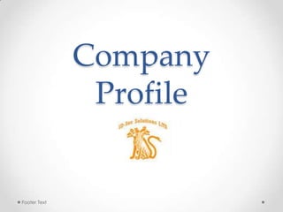 Company Profile Footer Text 