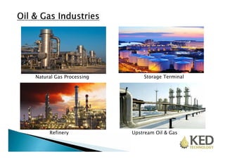 Natural Gas PPrroocceessssiinngg SSttoorraaggee TTeerrmmiinnaall 
Refinery Upstream Oil & Gas 
 
