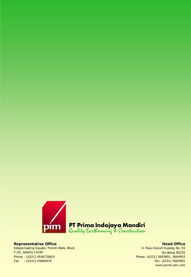 Company profile PT. Prima Indojaya Mandiri
