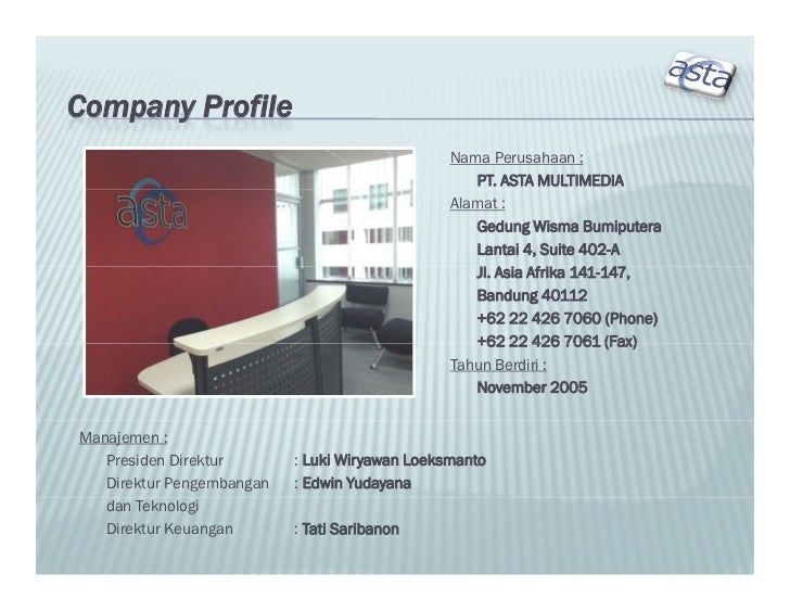 Company Profile PT Asta Multimedia