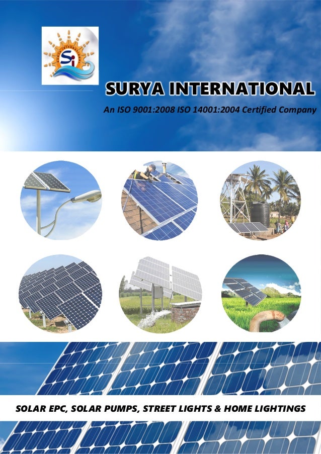 Solar Company profile Surya International