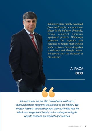 Whiteways Company Profile with details of all the products and services ...