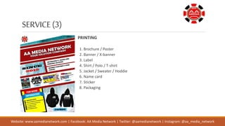 Company Profile AA Media Network | PPTX