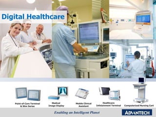 Point-of-Care Terminal & Slim Series Medical  Image Display Healthcare Infotainment Terminal Mobile Clinical Assistant Computerized Nursing Cart Digital Healthcare 