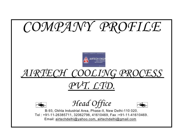 Company profile airtech cooling process pvt ltd latest