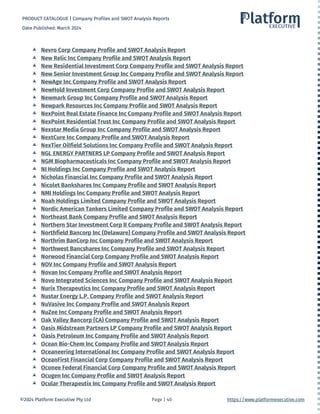 Company Profile and SWOT Analysis Product List.pdf