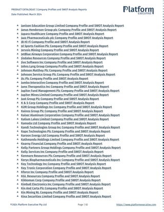 Company Profile and SWOT Analysis Product List.pdf