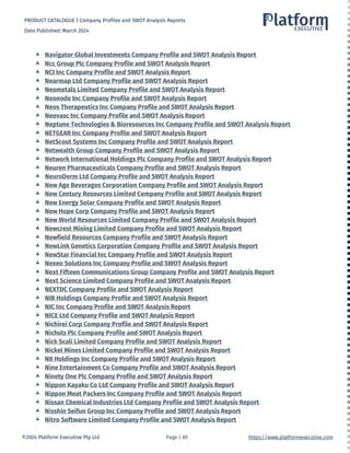 Company Profile and SWOT Analysis Product List.pdf